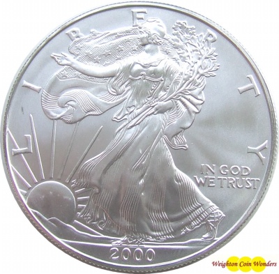 2000 1oz Silver American Eagle